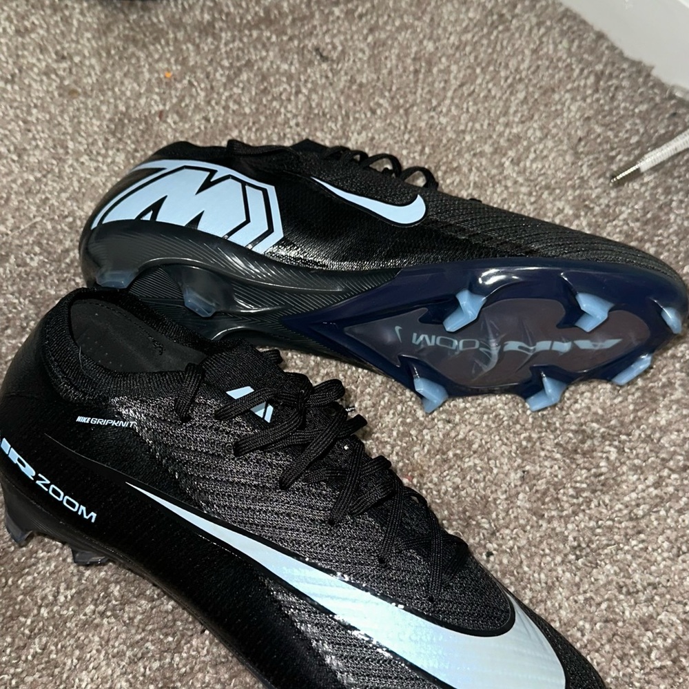 Nike Zoom Black and Light Blue Athletic Shoes